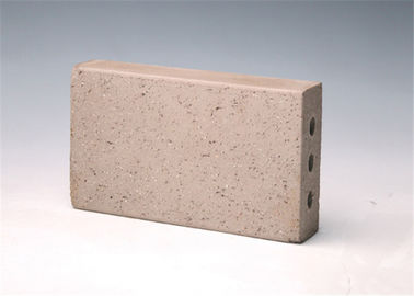 Rough Face Light Gray Clay Baking Brick , Grouting Brick Pavers Vacummed Extrusion