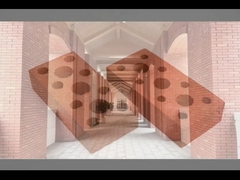 벽을 위한 라이트 커피 우수한 날씨 레지스턴트 공동 블럭인 240x115x60mm